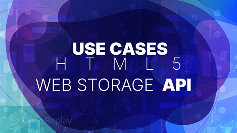 Use WebStorage .